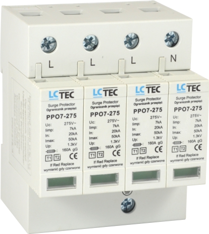 Surge protector PPO T1(B), T1+T2 (B+C) / AC