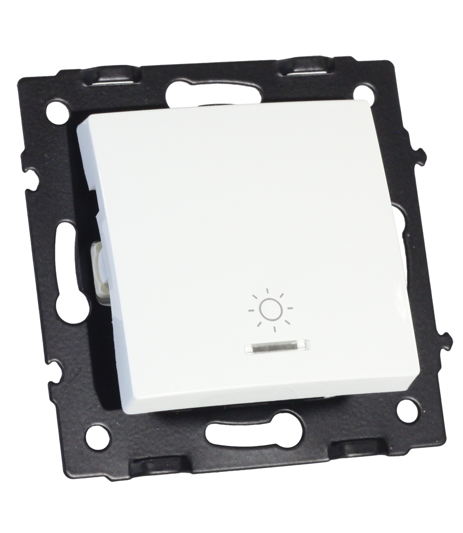 „Light” impulse switch with backlight ARGO 9124